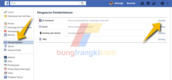 Mematikan Pemberitahuan Video Siaran Langsung di Facebook