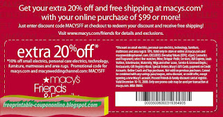 Free Printable Macy's Coupons