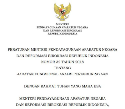 Permenpan Nomor 32 Tahun 2018