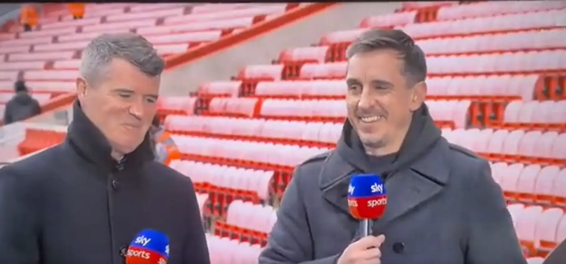 Keane and Neville laugh at Souness as he predicts confident Liverpool win over United - spotted