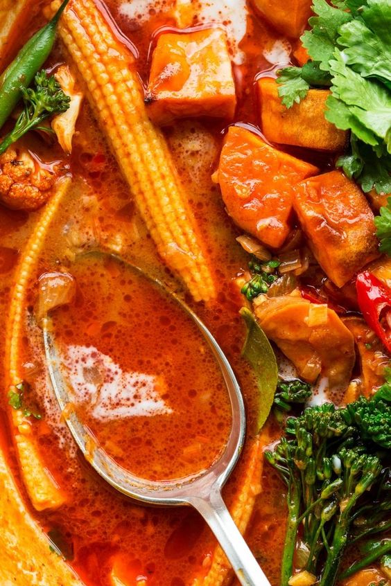   Vegan Thai red curry