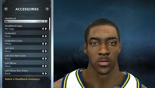 NBA 2K12 Derrick Favors Cyber face Patch 2K13