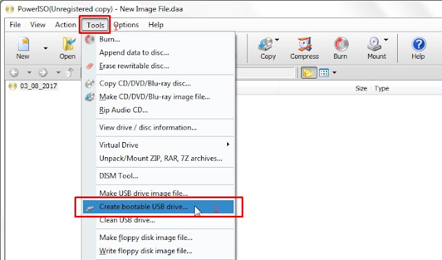 Cara Membuat Bootable USB Flashdisk Windows 7, 8, 8.1, 10 dengan PowerIso