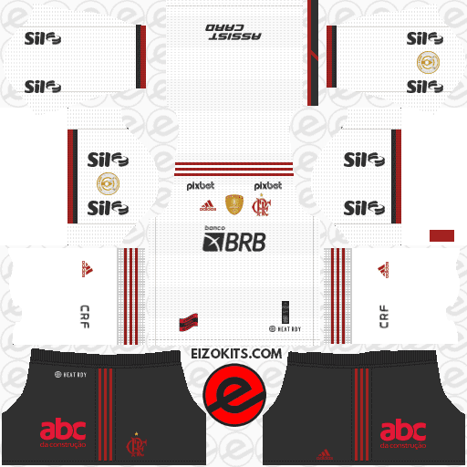 CR Flamengo DLS Kits 2023-2024 Released Adidas - DLS2019 Kits (Away)