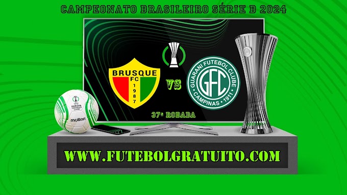 Assistir Brusque x Guarani ao vivo grátis 17/11/2024