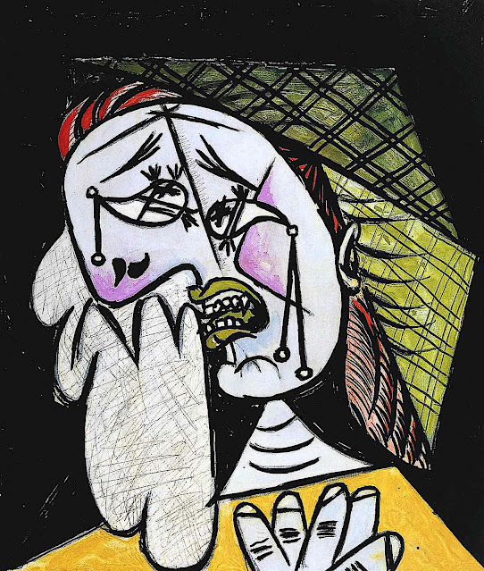 Pablo Picasso, a crying woman