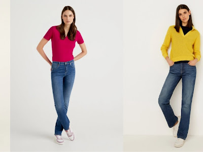 BENETTON: Jeans de Mulher Coleção 2022 