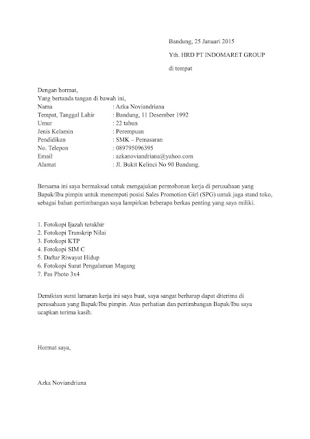 persyaratan melamar kerja di indomaret, contoh surat lamaran kerja alfamart, gaji indomaret, contoh surat lamaran kerja pramuniaga, contoh surat lamaran kerja indomaret 2015, contoh surat lamaran kerja indomaret sidoarjo, contoh daftar riwayat hidup indomaret, surat lamaran kerja indomaret 2014