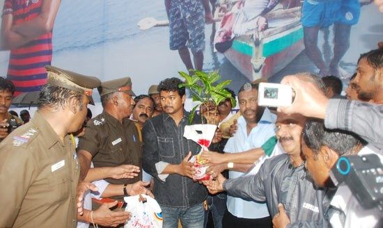 Photos Actor Vijay Protest Meet In Nagapattinam stills film pics