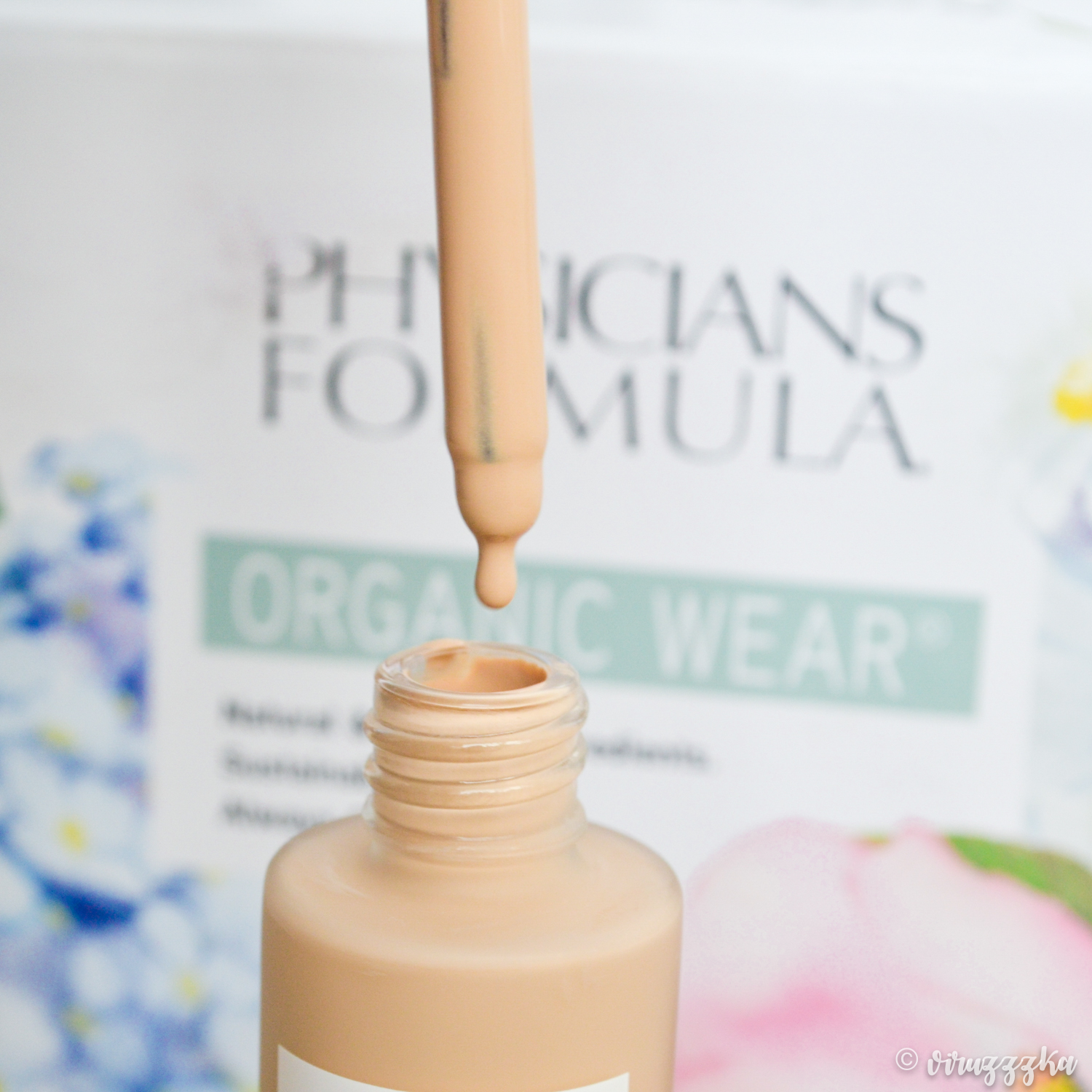 Physicians Formula Organic Wear Silk Foundation Elixir Fair To Light Review Swatches Before After
