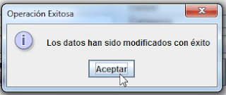  hay que brindarle la posibilidad al usuario de nuestra aplicaci Curso de JAVA: Cómo hago el botón Modificar?
