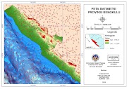 Peta Batimetri Provinsi Bengkulu (Kecuali Pulau Enggano)