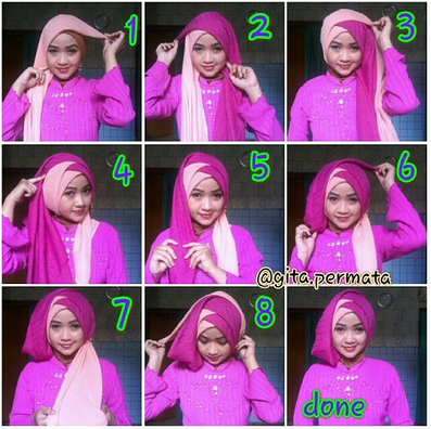 Tutorial Hijab Remaja Masa Kini ~ Fashion