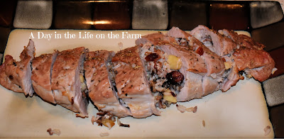 Wild Rice Stuffed Pork Tenderloin