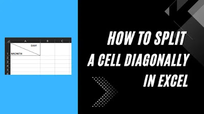 Excel tips 2022 - How to split a cell diagonally in excel