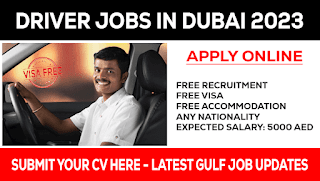 Driver Job Vacancies in Dubai 2023 - Apply Online For Latest Dubai Driver Jobs - Gulf Job Updates