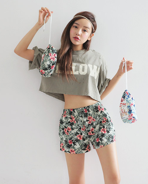 Floral Beach Shorts