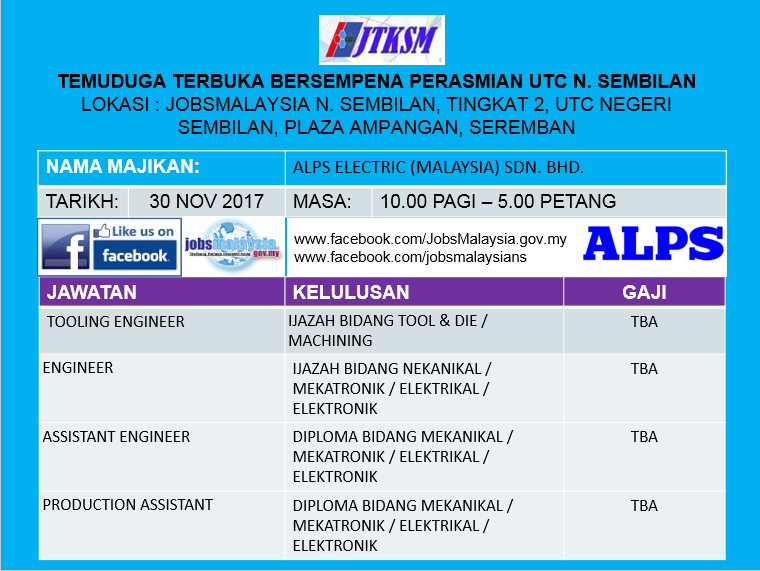 Temuduga Terbuka Sempena Perasmian UTC Negeri Sembilan 30 