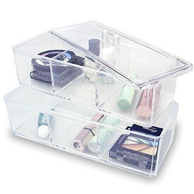 #COM172-1 Two-Layer Acrylic Makeup Organizer Box