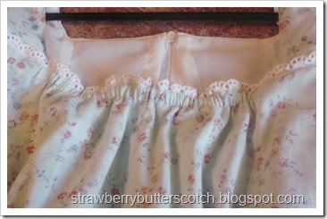 Dress neckline closeup