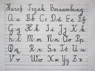 LATIHAN BAHASA MELAYU: Tulisan Berangkai