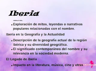 significado del nombre Iberia