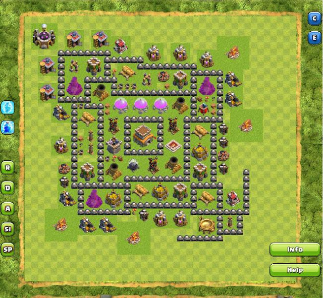 Base WAR Town Hall 6-10 Terbaik Di CLASH OF CLANS.