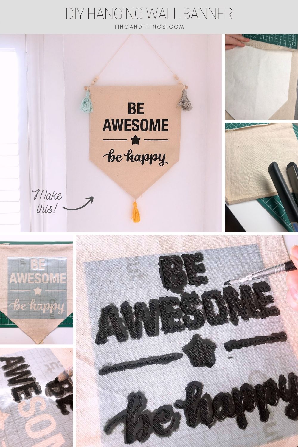 DIY Hanging Wall Banner {Tutorial}