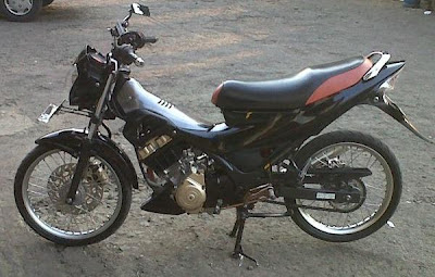 Modif Warna Hitam Satria Fu 2011