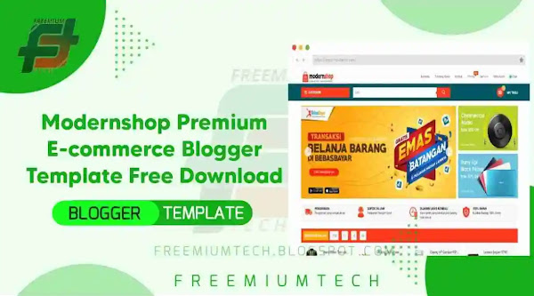 Modernshop Premium E-commerce Blogger Template Free Download