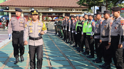 Jelang Nataru, Polres Purworejo Gelar Pasukan Operasi Lilin Candi 2023