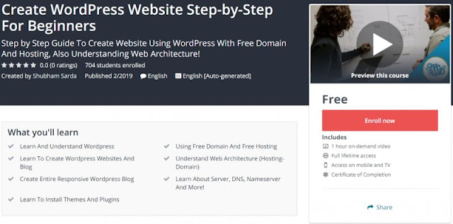 [100% Free] Create WordPress Website Step-by-Step For Beginners