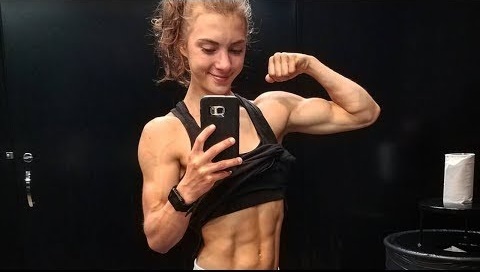 Insane Physique for 17 years old muscles girl Jenny Warshefski - New Talents of Female Bodybuilding 