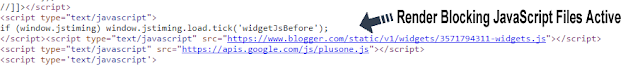 render blocking javascript