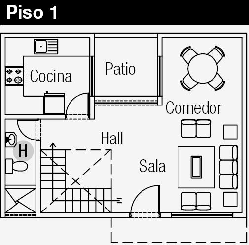 PLANOS DE MINIDEPARTAMENTO DE 3 PISOS EN TERRENO DE 48M2 by planosdecasas.blogspot.com