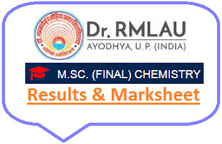 RMLAU Ayodhya M.Sc Final Chemistry Result 2024