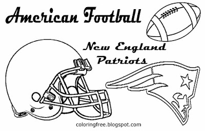 New England Patriots printable AFC American team football coloring page for kids art East USA sports