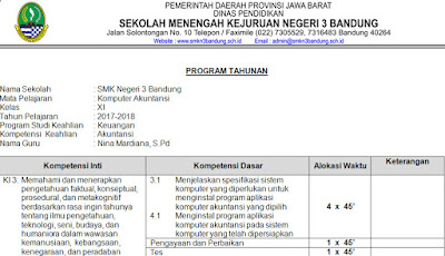 Program Tahunan Akuntansi SMK 