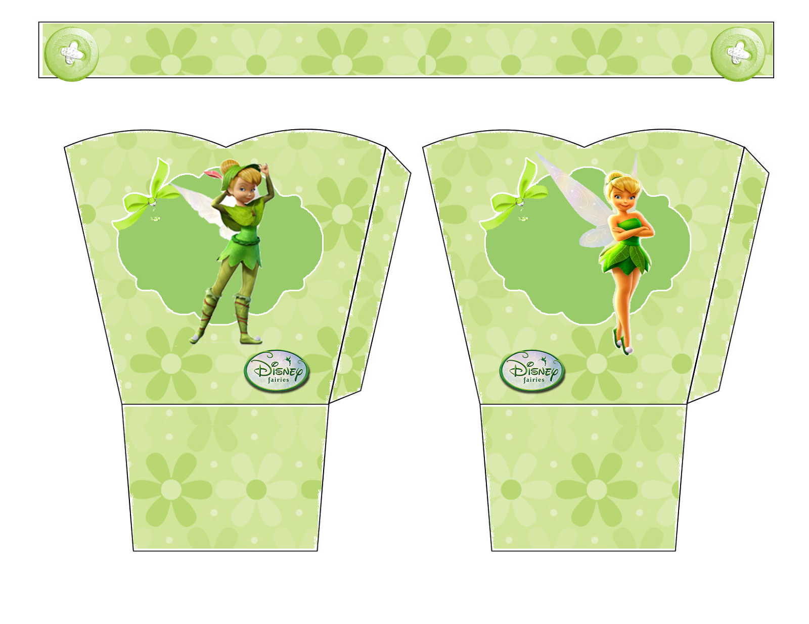 Tinkerbell: Free Printable Basket.