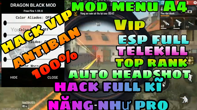 Hack ff ob 26 mơi nhất mod menu a4