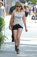 Emma Roberts Hot Legs In East Village, New York