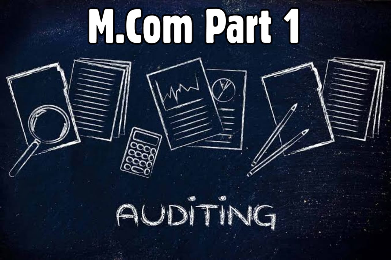 M.COM PART 2 Auditing for Banking MCQ