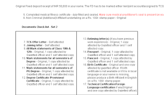Documents-required-joining-ilp-tcs