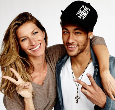 Neymar y Gisele Bünchen