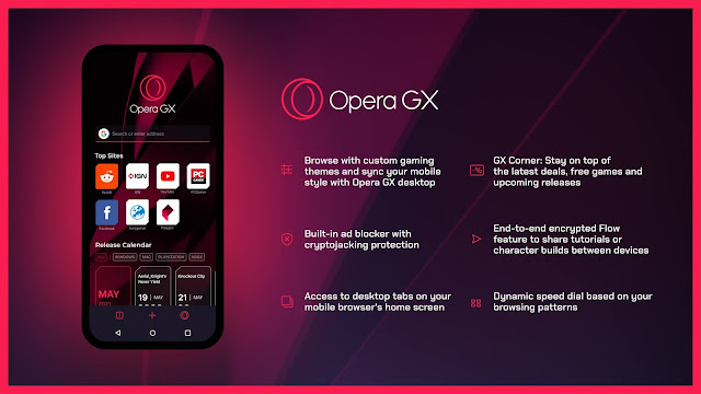 أوبرا تُطلق متصفحها Opera GX الخاص بالألعاب على أندرويد