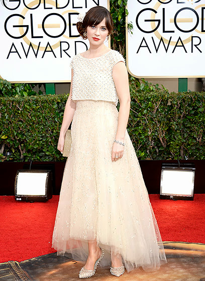 Zooey Deschanel in Golden Globes 2014