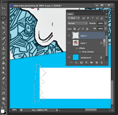 Cara Mudah Membuat Effect Taped atau Solasi di Photoshop CS6