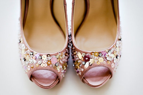Wedding Shoes Sparkly Pink