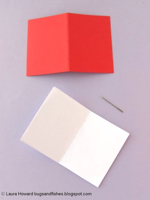 vegan leather mini notebook tutorial: cut out the pages