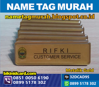 tempat cetak name tag murah